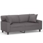 2-seater sofa with gray synthetic leather cushions 140 cm by , Sofas - Ref: Foro24-3200868, Price: 290,12 €, Discount: %