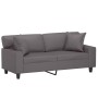 2-seater sofa with gray synthetic leather cushions 140 cm by , Sofas - Ref: Foro24-3200868, Price: 290,12 €, Discount: %