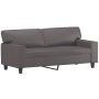 2-seater sofa with gray synthetic leather cushions 140 cm by , Sofas - Ref: Foro24-3200868, Price: 290,12 €, Discount: %