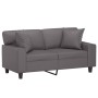 2-Sitzer-Sofa mit grauen Kunstlederkissen 120 cm von , Sofas - Ref: Foro24-3200863, Preis: 260,43 €, Rabatt: %