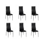 Sillas de comedor 6 unidades cuero sintético negro de , Sillas de comedor - Ref: Foro24-160257, Precio: 306,09 €, Descuento: %