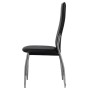 Dining chairs 6 units black synthetic leather by , dining chairs - Ref: Foro24-160257, Price: 324,91 €, Discount: %