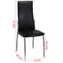 Sillas de comedor 6 unidades cuero sintético negro de , Sillas de comedor - Ref: Foro24-160257, Precio: 306,09 €, Descuento: %