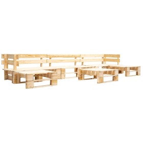 Gartenpalettenmöbel-Set 6-teilig Naturholz von , Gartensets - Ref: Foro24-277498, Preis: 275,47 €, Rabatt: %