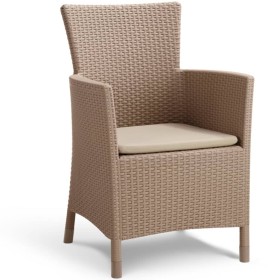 Keter Garden Dining Chair Iowa Cappuccino 215519 by , Garden chairs - Ref: Foro24-408945, Price: 90,85 €, Discount: %