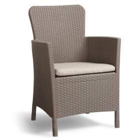 Keter Miami garden chair cappuccino color 216833 by , Garden chairs - Ref: Foro24-409078, Price: 96,30 €, Discount: %