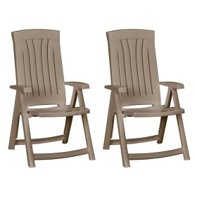 Keter Corsica reclining garden chairs 2 units brown by , Garden chairs - Ref: Foro24-446830, Price: 130,60 €, Discount: %