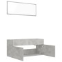 Concrete gray plywood 2-piece bathroom furniture set by , Bathroom furniture - Ref: Foro24-804813, Price: 72,65 €, Discount: %