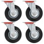 Swivel wheels 4 units 125 mm by vidaXL, Material handling - Ref: Foro24-143448, Price: 34,99 €, Discount: %