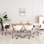 Swivel dining chairs 6 pcs white synthetic leather by , dining chairs - Ref: Foro24-3054877, Price: 912,56 €, Discount: %