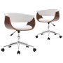 Swivel dining chairs 2 units white synthetic leather by , dining chairs - Ref: Foro24-3054875, Price: 289,00 €, Discount: %