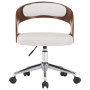 Swivel dining chairs 6 pcs curved wood white leather by , dining chairs - Ref: Foro24-3054913, Price: 746,05 €, Discount: %