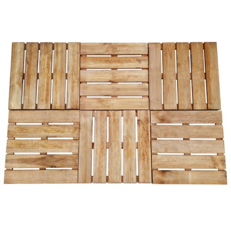 Porch tiles 6 units brown wood 50x50 cm by vidaXL, Floors and carpets - Ref: Foro24-44947, Price: 66,78 €, Discount: %