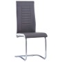 Cantilever dining chairs 4 units gray synthetic leather by , dining chairs - Ref: Foro24-281726, Price: 274,09 €, Discount: %