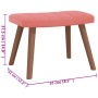 Silla mecedora con reposapiés terciopelo rosa de , Mecedoras - Ref: Foro24-327758, Precio: 140,99 €, Descuento: %