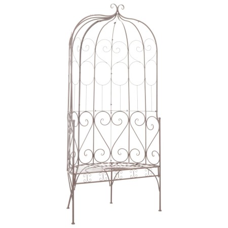 Banco de jardín metal marrón envejecido 95 cm de vidaXL, Bancos de jardín - Ref: Foro24-45433, Precio: 227,03 €, Descuento: %