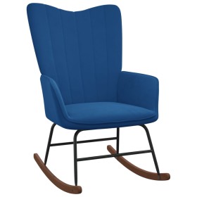 Silla mecedora de terciopelo azul de , Mecedoras - Ref: Foro24-327753, Precio: 103,56 €, Descuento: %