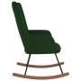 Dark Green Velvet Rocking Chair by , Rocking chairs - Ref: Foro24-327745, Price: 108,74 €, Discount: %