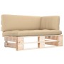 Ecksofa aus imprägnierten Gartenpaletten aus Kiefernholz von , Modulare Sofas für den Außenbereich - Ref: Foro24-3066604, Pre...