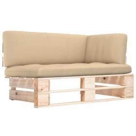 Corner sofa made of impregnated pine wood garden pallets by , Modular outdoor sofas - Ref: Foro24-3066604, Price: 125,99 €, D...