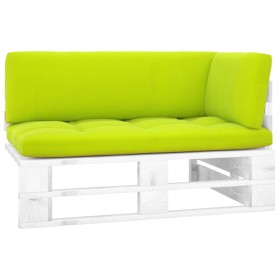 Eckgartensofa aus weiß imprägnierten Kiefernholzpaletten von , Modulare Sofas für den Außenbereich - Ref: Foro24-3066575, Pre...