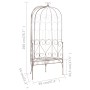 Banco de jardín metal marrón envejecido 95 cm de vidaXL, Bancos de jardín - Ref: Foro24-45433, Precio: 227,03 €, Descuento: %