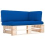 Corner sofa made of impregnated pine wood garden pallets by , Modular outdoor sofas - Ref: Foro24-3066610, Price: 110,97 €, D...