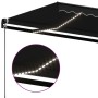 Manual retractable awning with anthracite gray LED light 500x350 cm by , Awnings - Ref: Foro24-3069224, Price: 524,97 €, Disc...