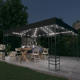 Cenador con tira de luces LED gris antracita 3x4 m de , Carpas y cenadores - Ref: Foro24-3070308, Precio: 282,99 €, Descuento: %