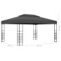 Gazebo with anthracite gray LED strip lights 3x4 m by , Tents and gazebos - Ref: Foro24-3070308, Price: 287,54 €, Discount: %