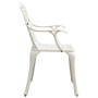 Bistro table and chairs 3 pieces white cast aluminum by , Garden sets - Ref: Foro24-3070582, Price: 415,25 €, Discount: %