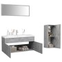 Juego de muebles de baño madera de ingeniería gris hormigón de , Muebles de baño - Ref: Foro24-3071481, Precio: 352,04 €, Des...