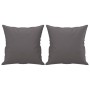 Sofá de 2 plazas con cojines cuero sintético gris 140 cm de , Sofás - Ref: Foro24-3200932, Precio: 263,09 €, Descuento: %