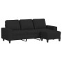 3-seater sofa with black fabric stool 180 cm by , Sofas - Ref: Foro24-3201155, Price: 390,45 €, Discount: %