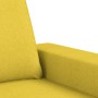 Sillón con taburete tela amarillo claro 60 cm de , Sofás - Ref: Foro24-3201148, Precio: 210,31 €, Descuento: %