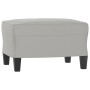 3-seater sofa and stool light gray microfiber fabric 180 cm by , Sofas - Ref: Foro24-3201232, Price: 372,86 €, Discount: %