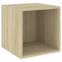 TV wall cabinets 5 pcs oak-colored plywood by , TV Furniture - Ref: Foro24-3079613, Price: 129,99 €, Discount: %