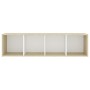 Muebles TV 3 uds aglomerado blanco roble Sonoma 142,5x35x36,5cm de , Muebles TV - Ref: Foro24-3079957, Precio: 167,26 €, Desc...