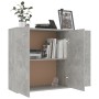 Aparador de madera contrachapada gris hormigón 105x30x75 cm de , Aparadores - Ref: Foro24-800697, Precio: 123,71 €, Descuento: %