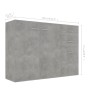 Aparador de madera contrachapada gris hormigón 105x30x75 cm de , Aparadores - Ref: Foro24-800697, Precio: 123,71 €, Descuento: %