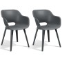 Keter Akola garden chairs 2 units gray by , Garden chairs - Ref: Foro24-431495, Price: 163,27 €, Discount: %