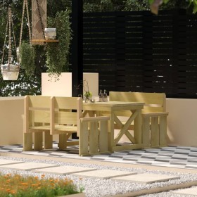 Garden dining set 3 pieces impregnated pine wood by , Garden sets - Ref: Foro24-3096616, Price: 373,84 €, Discount: %