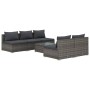 6-teiliges Gartensofa-Set und graue synthetische Rattankissen von , Gartensets - Ref: Foro24-3101453, Preis: 613,99 €, Rabatt: %