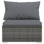 6-piece garden sofa set and gray synthetic rattan cushions by , Garden sets - Ref: Foro24-3101453, Price: 630,30 €, Discount: %