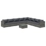 Set de muebles de jardín 9 pzas y cojines ratán sintético gris de , Conjuntos de jardín - Ref: Foro24-3101781, Precio: 951,74...