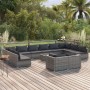 13-teiliges Gartenmöbel-Set und graue synthetische Rattankissen von , Gartensets - Ref: Foro24-3102101, Preis: 1,00 €, Rabatt: %