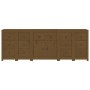 Aparador de madera maciza de pino marrón miel 230 x 35 x 80 cm de , Aparadores - Ref: Foro24-3114092, Precio: 361,25 €, Descu...