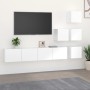 White plywood TV wall cabinet by , TV Furniture - Ref: Foro24-3114574, Price: 185,66 €, Discount: %