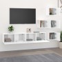 White plywood TV wall cabinet by , TV Furniture - Ref: Foro24-3114574, Price: 185,66 €, Discount: %