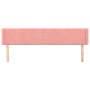 Pink velvet headboard 163x16x78/88 cm by , Headboards and footboards - Ref: Foro24-3118687, Price: 71,97 €, Discount: %